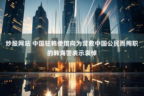 炒股网站 中国驻韩使馆向为营救中国公民而殉职的韩海警表示哀悼