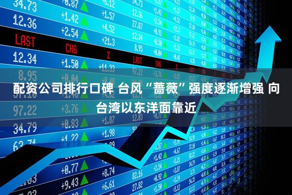 配资公司排行口碑 台风“蔷薇”强度逐渐增强 向台湾以东洋面靠近